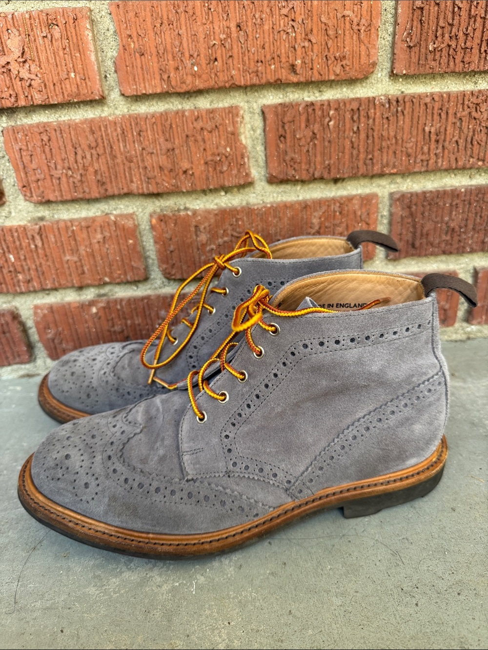 Mark Mcnairy Wingtip Brogue Suede Chukka Made in England